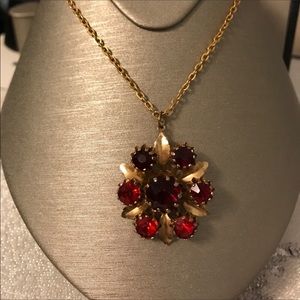 Gold and Ruby Necklace